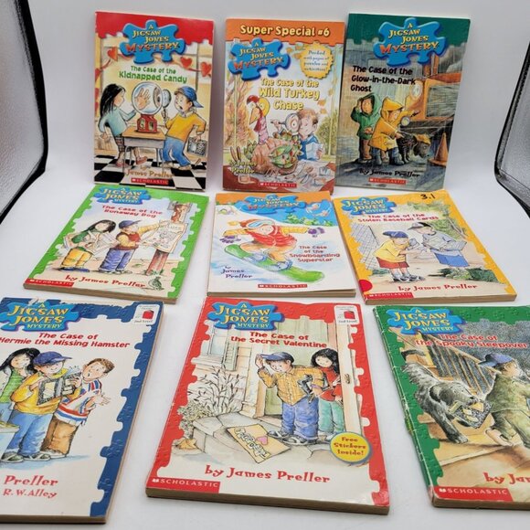Jigsaw Jones Series by James Preller Lot of 9 Chapter Books - CB051 - Picture 1 of 10
